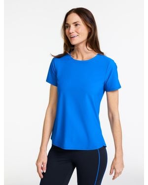 Talbots Active Jersey Short Sleeve T-shirt - Blue
