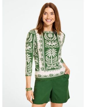 Talbots Bateau Neck T-shirt - Green