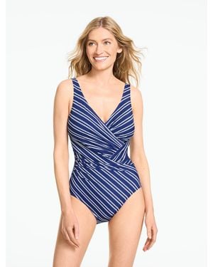 Miraclesuit ® Jillian Rope Stripe One-piece Swimsuit - Blue