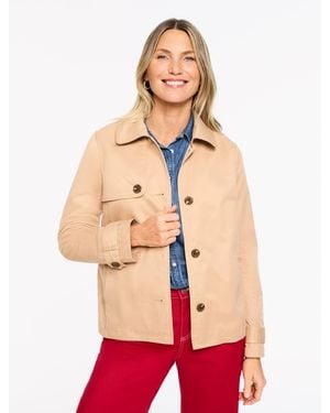 Talbots Fresh Poplin Trench Coat - White