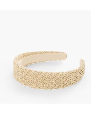 Talbots Smocked Headband - Natural