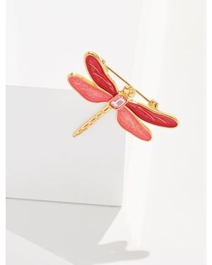 Talbots Dragonfly Brooch - White