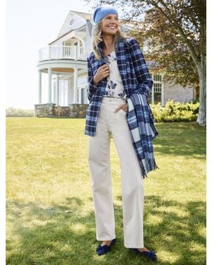 Talbots Magnificent Plaid Blazer - Blue