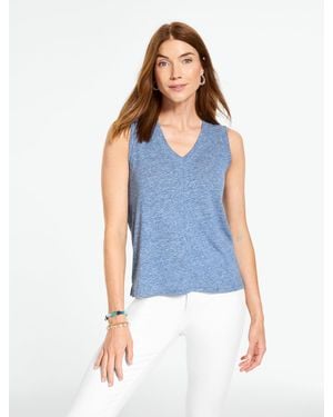 Talbots V-neck Tank Top - Blue