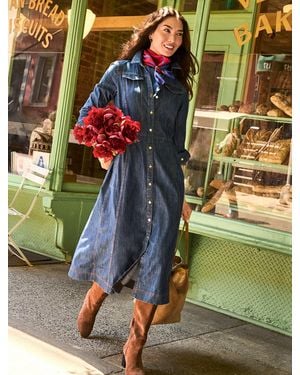 Talbots Denim Midi Dress - Blue