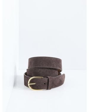 Talbots Suede Belt - White