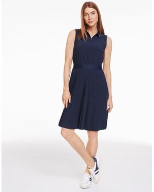 Talbots Lightweight Woven Stretch Golf Dress - Blue