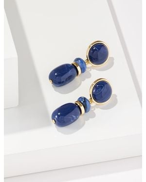Talbots Harvest Drop Earrings - Blue