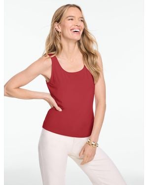 Talbots 180° Two-way Platinum Jersey Tank Top - Red