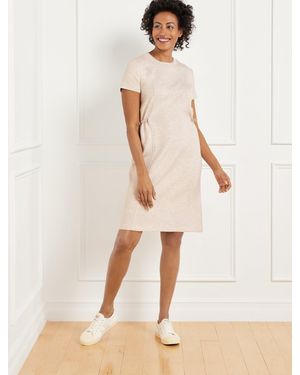 Talbots Airknit Stretch Bungee Waist Dress - Natural