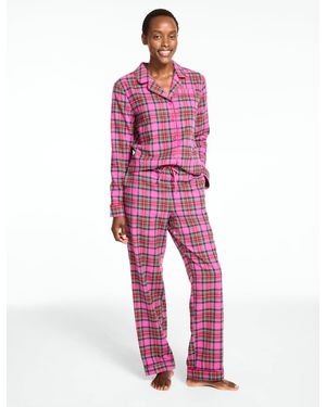Talbots Cotton Flannel Pajama Set - Red