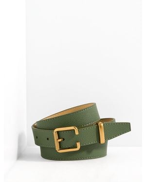 Talbots Leather Belt - Green