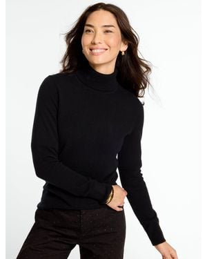Talbots Perfect Cashmere Turtleneck - Black