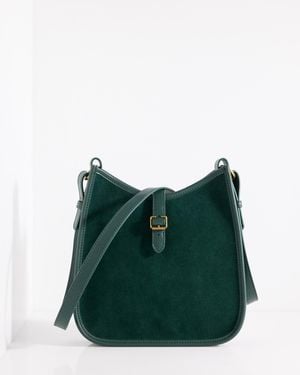 Talbots Nadine Suede Saddle Bag - Green
