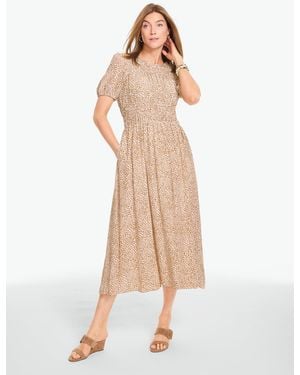 Talbots Fit & Flare Dress - Natural