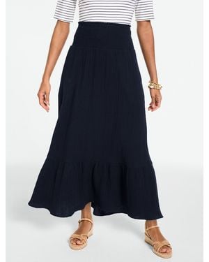 Talbots Gauze Maxi Skirt - Blue
