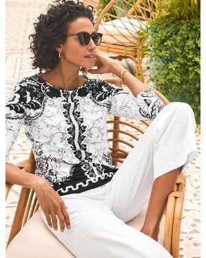 Talbots Bateau Neck T-shirt - Multicolor