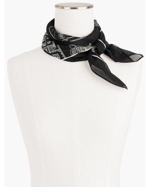 Talbots Romantic Views Square Scarf - Black