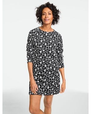 Talbots Sunny Floral Jacquard Pullover Sweater - White