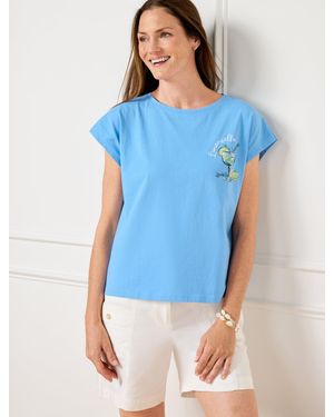 Talbots Dolman Crewneck T-shirt - Blue