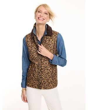 Talbots Quilted Vest - Blue