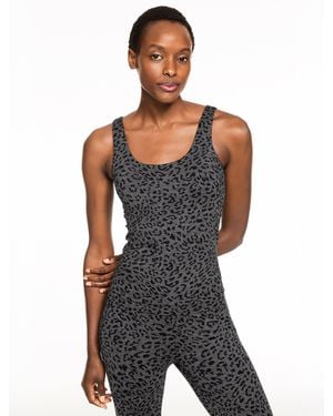 Talbots Studio Stretch Built-in Bra Tank Top - Black