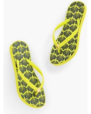 Aqua Club Bea Molded Thong Flip Flops - Yellow