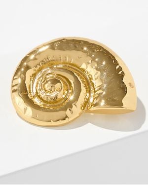 Talbots Nautilus Brooch - Metallic