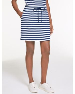 Talbots Airknit Stretch Pull-on Skirt - Blue