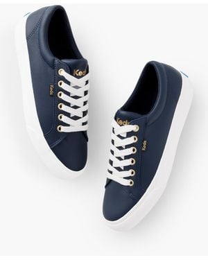 Keds ® Jump Kick Leather Trainers - Blue