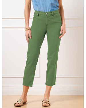 Talbots Straight Crop Jeans - Green
