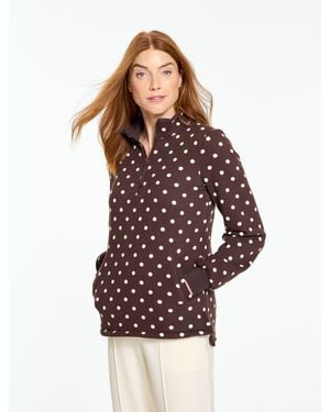 Talbots Cosy Fleece Half-zip Pullover Jumper - Multicolour