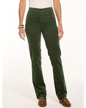 Talbots Stretch Corduroy Straight Leg Pants - Green