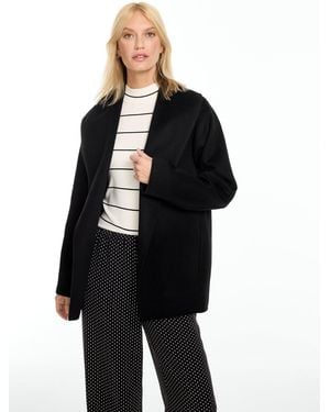 Talbots Double Face Wool Blend Jacket - Black
