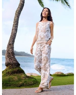 Talbots Linen Blend Shell Sweater - Green