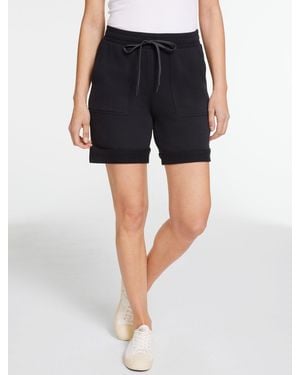 Talbots Classic French Terry Cuffed Shorts - Blue