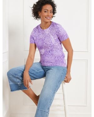 Talbots Crewneck T-shirt - Purple