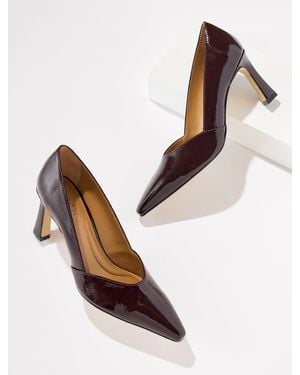 Talbots Kaylee Flare Heel Pumps - Red