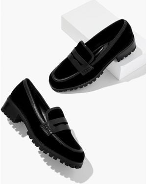 Talbots Gianna Velvet Penny Loafers - Black