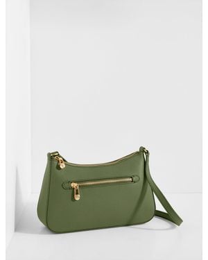 Talbots Evelyn Pebble Leather Crossbody Bag - Green