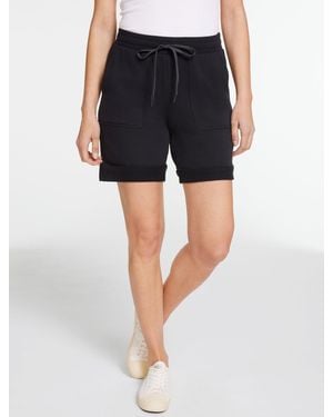 Talbots Classic French Terry Cuffed Shorts - Blue