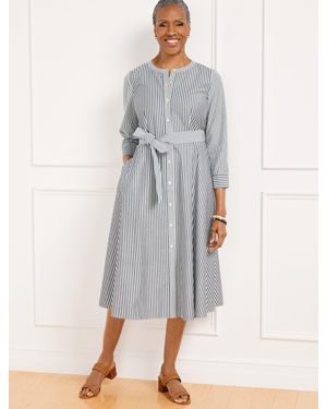 Talbots Belted Shirtdress - Gray