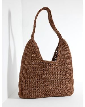Talbots Raffia Hobo Bag - Brown