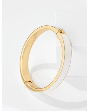 Talbots Enamel Hinge Bangle - Metallic
