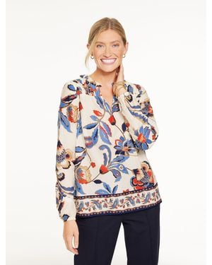 Talbots Pintuck Top - White