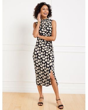 Talbots Cowl-neck Midi Dress - White