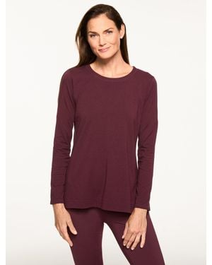 Talbots Supersoft Jersey Crewneck T-shirt - Purple
