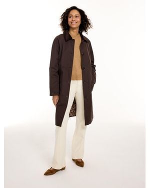 Talbots Coated Cotton Barn Mac - Natural
