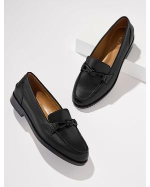 Talbots Bethany Knot Nappa Loafers - Black