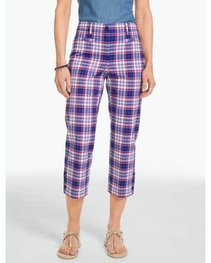 Talbots Heritage Twill Capri Trousers - Purple